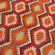 6x10 Soft Red and Orange Turkish Kilim Rug