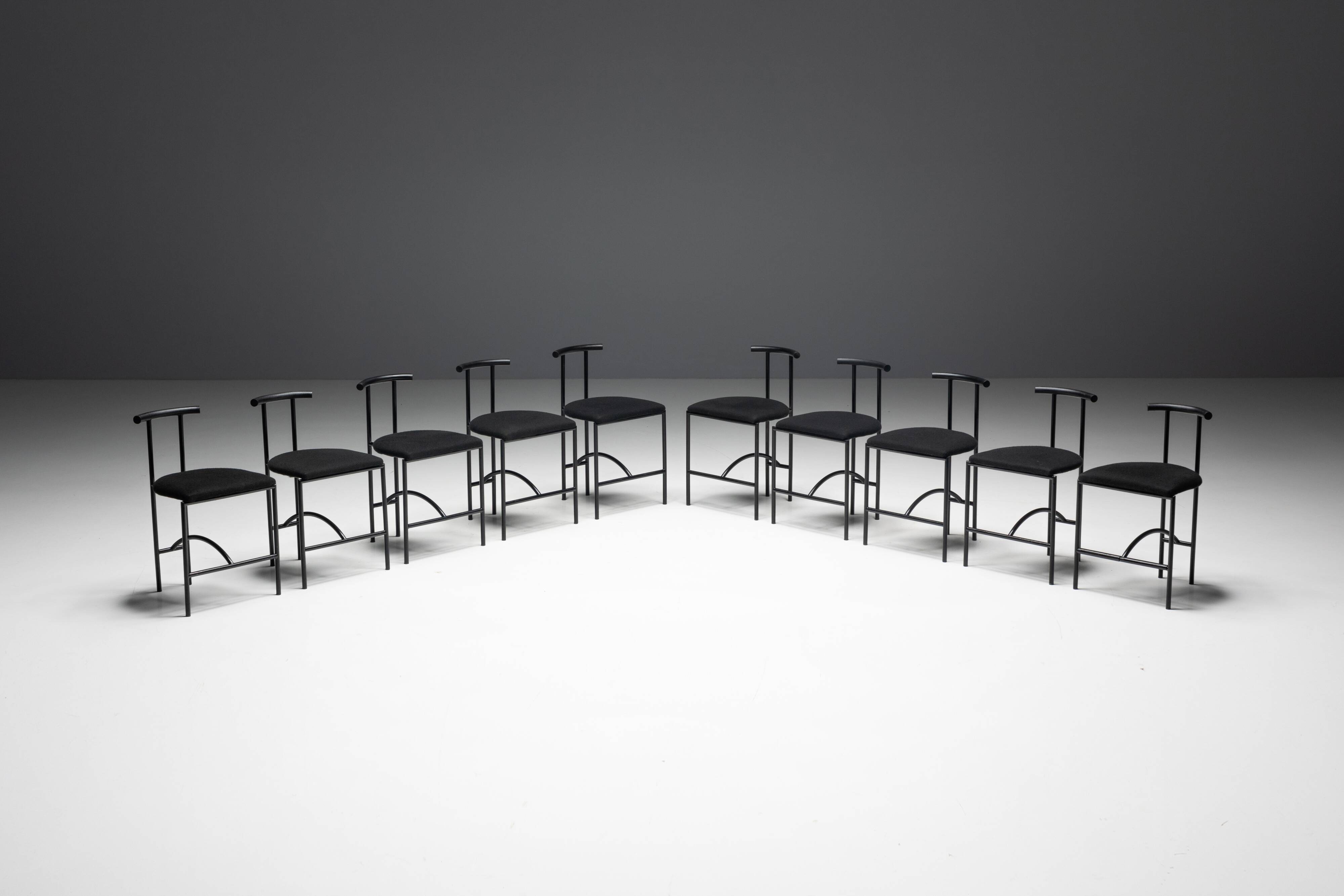 Postmodern "Tokyo" Dining Chairs by Rodney Kinsman for Bieffeplast, Italy, 1980s