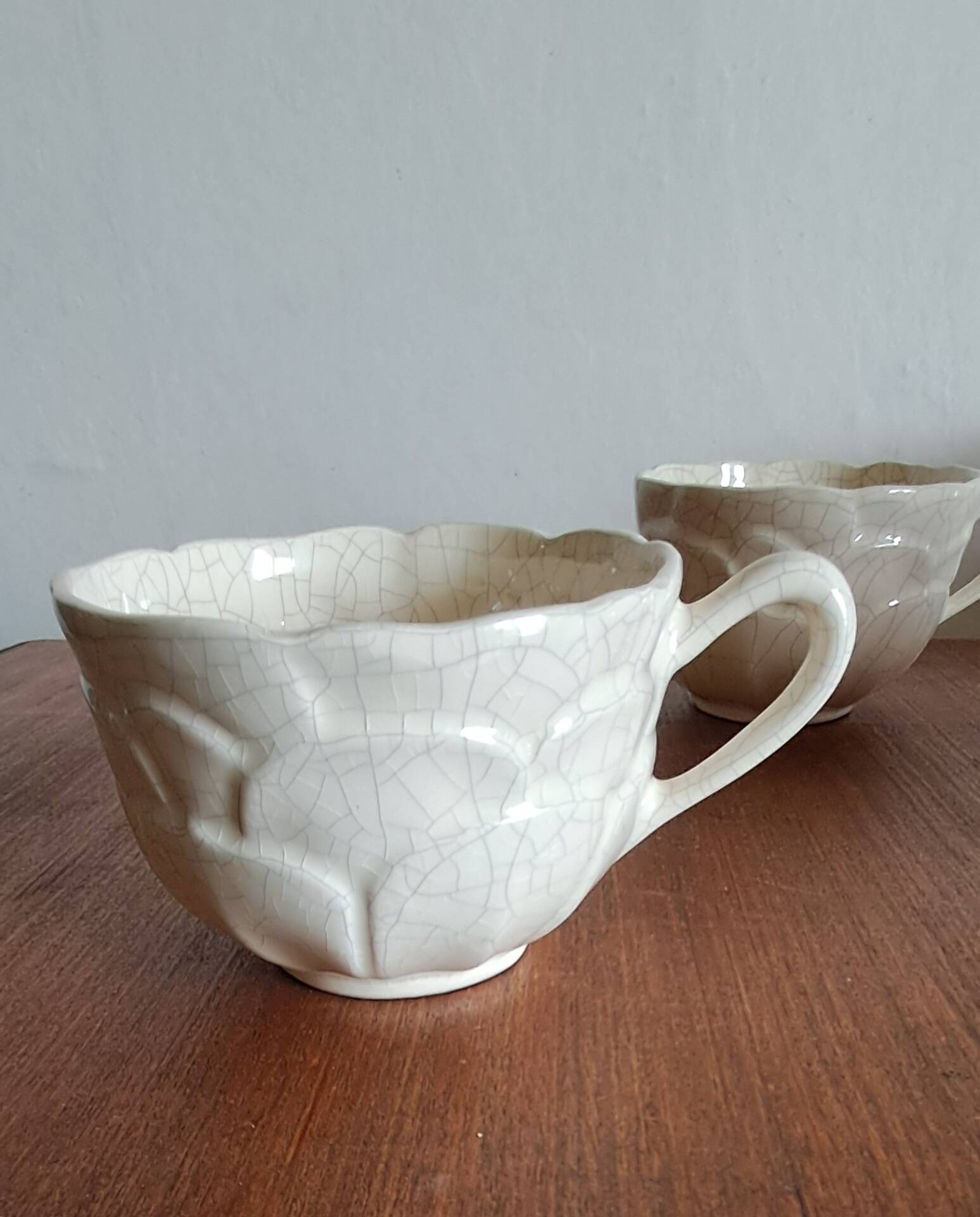 Tea set, pottery from Charolles by Jacques and Kira Molin. An