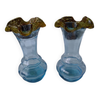 Pair of George Sand glass vases