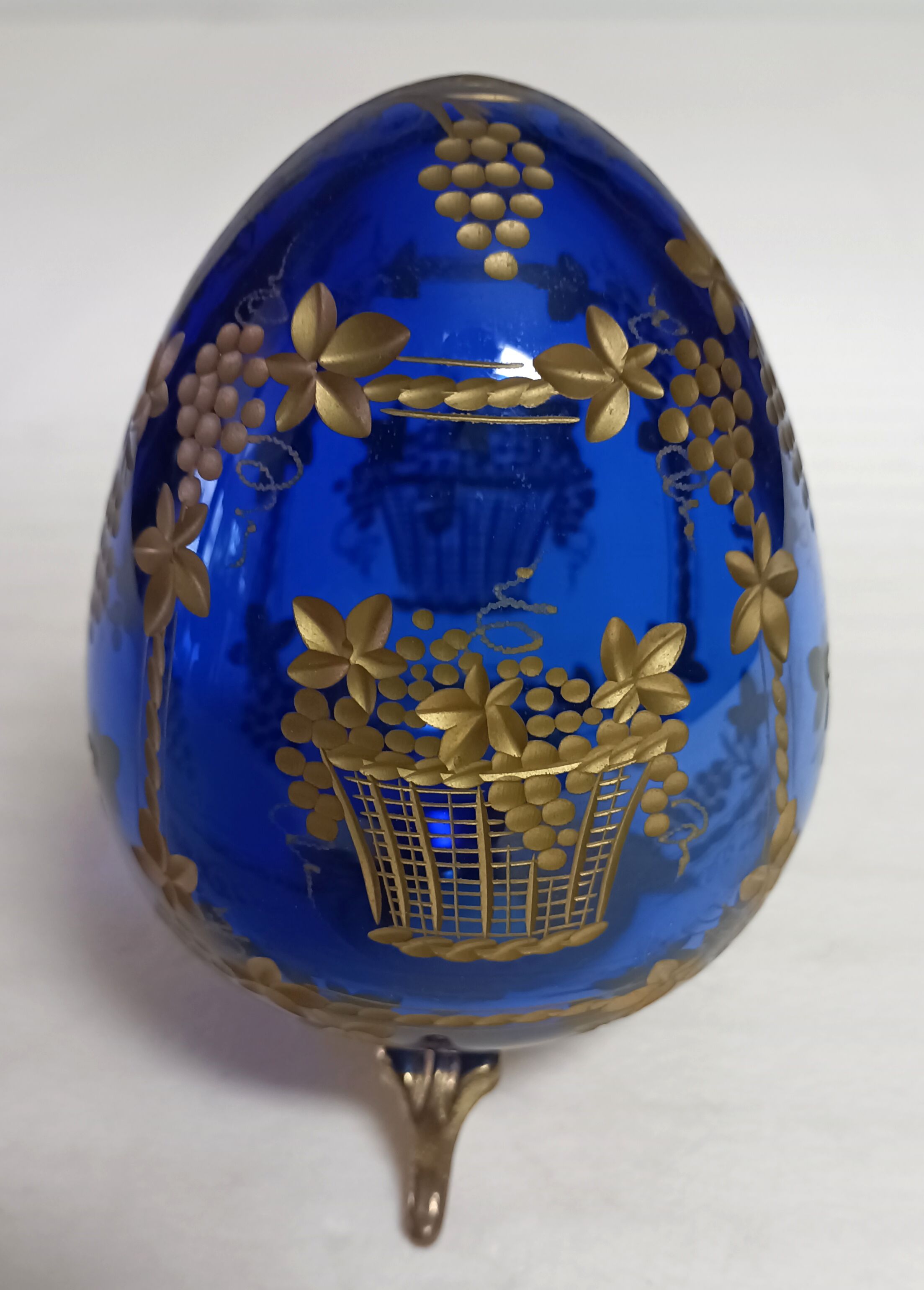 Oeuf verre style Fabergé Saint Petersburg