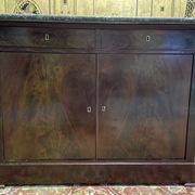 Louis Philippe period low sideboard in mahogany