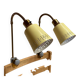 Pair of large modular scandinavian design wall lights from the 1950s.