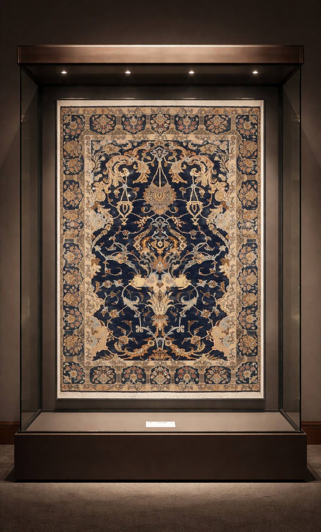 Iranian oriental carpet Kashan - handmade: 1.42 x 2.00 metres in Wool and Silk