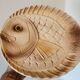 6 flat plates fish décor in slurry Sarreguemines vintage