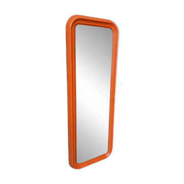XXL orange Quadro mirror by Schönbuch 1970s