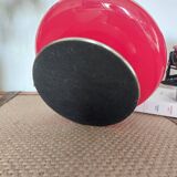 Mushroom lamp, touch-sensitive UFO in red glass
