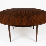 Scandinavian extendable table in rosewood from the 1960s, butterfly extension.