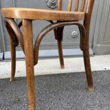 Pair of vintage 60s curved wood coffee chairs