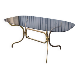 table ovale en verre