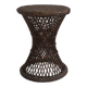 Vintage 1970s rattan tamtam diabolo stool