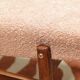 Vintage powder pink boucle armchair 1970 renovated