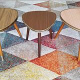 Set of 5 doors plants, pedestal tables, side tables