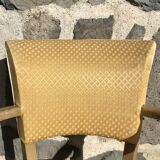 Paire de fauteuils bridge jaunes