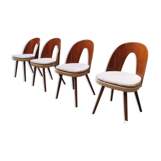 Series of 4 chairs by Antonin Suman for Mier Topolcany Year 60