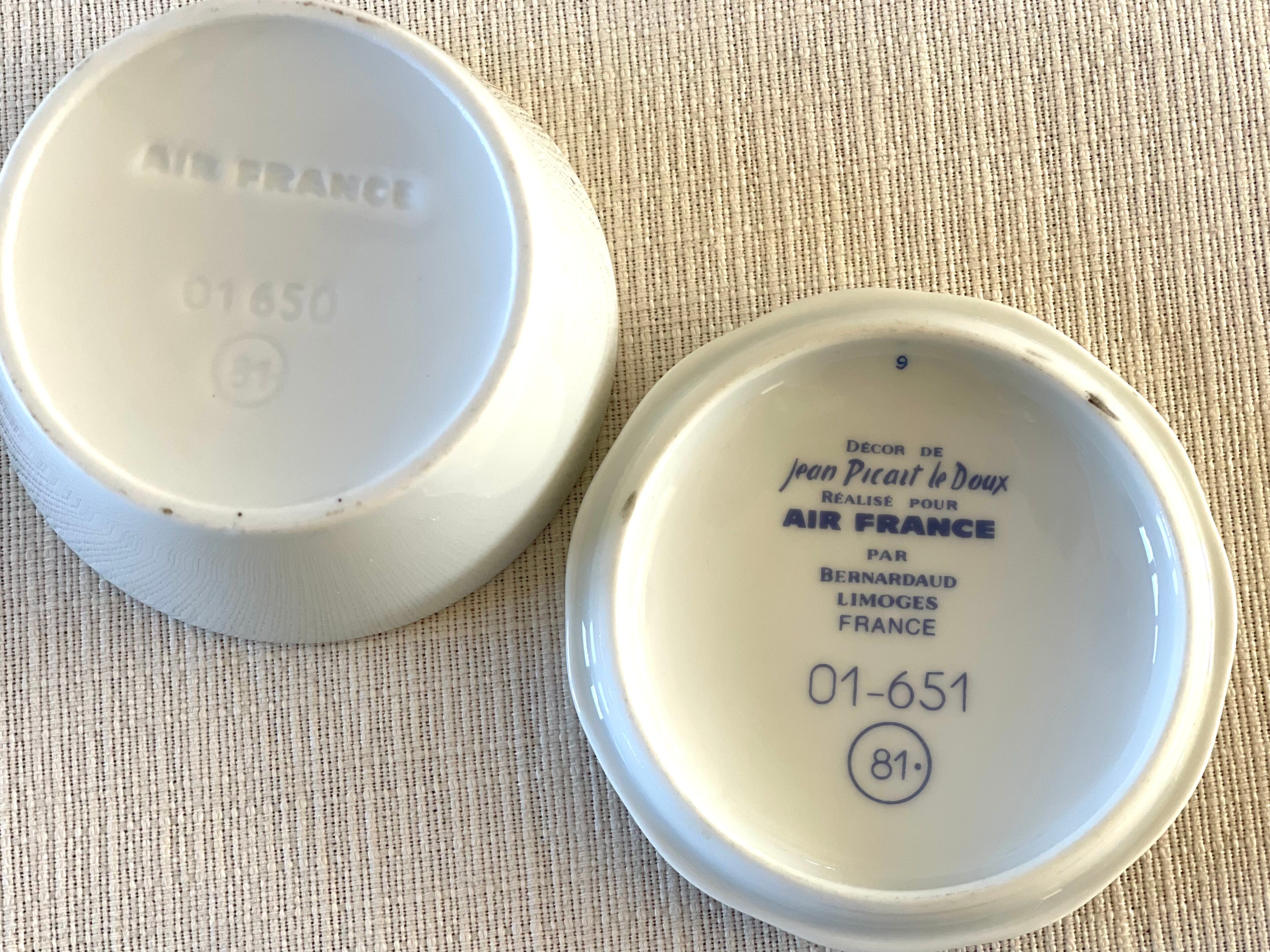 6 Bernardaud plates for Air France