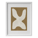 Framed abstract painting