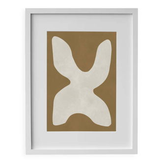Framed abstract painting