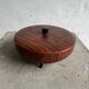 Vintage metal box imitating teak, 1960s