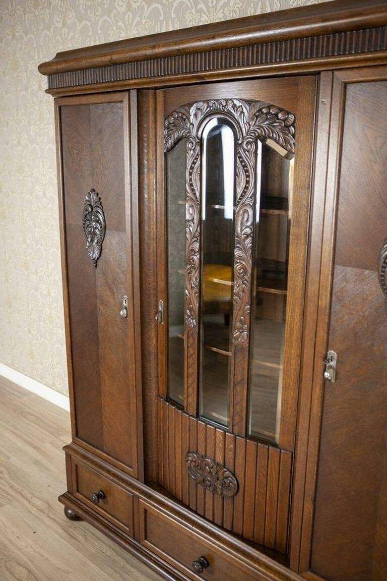 Oak Bookcase in Brown, 1930s