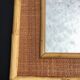 Rattan and bamboo mirror Dal Vera Italy 1960s