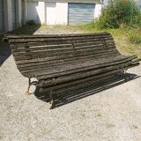 Garden bench park vintage square