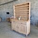 Oak sideboard fully sandblasted and varnished.