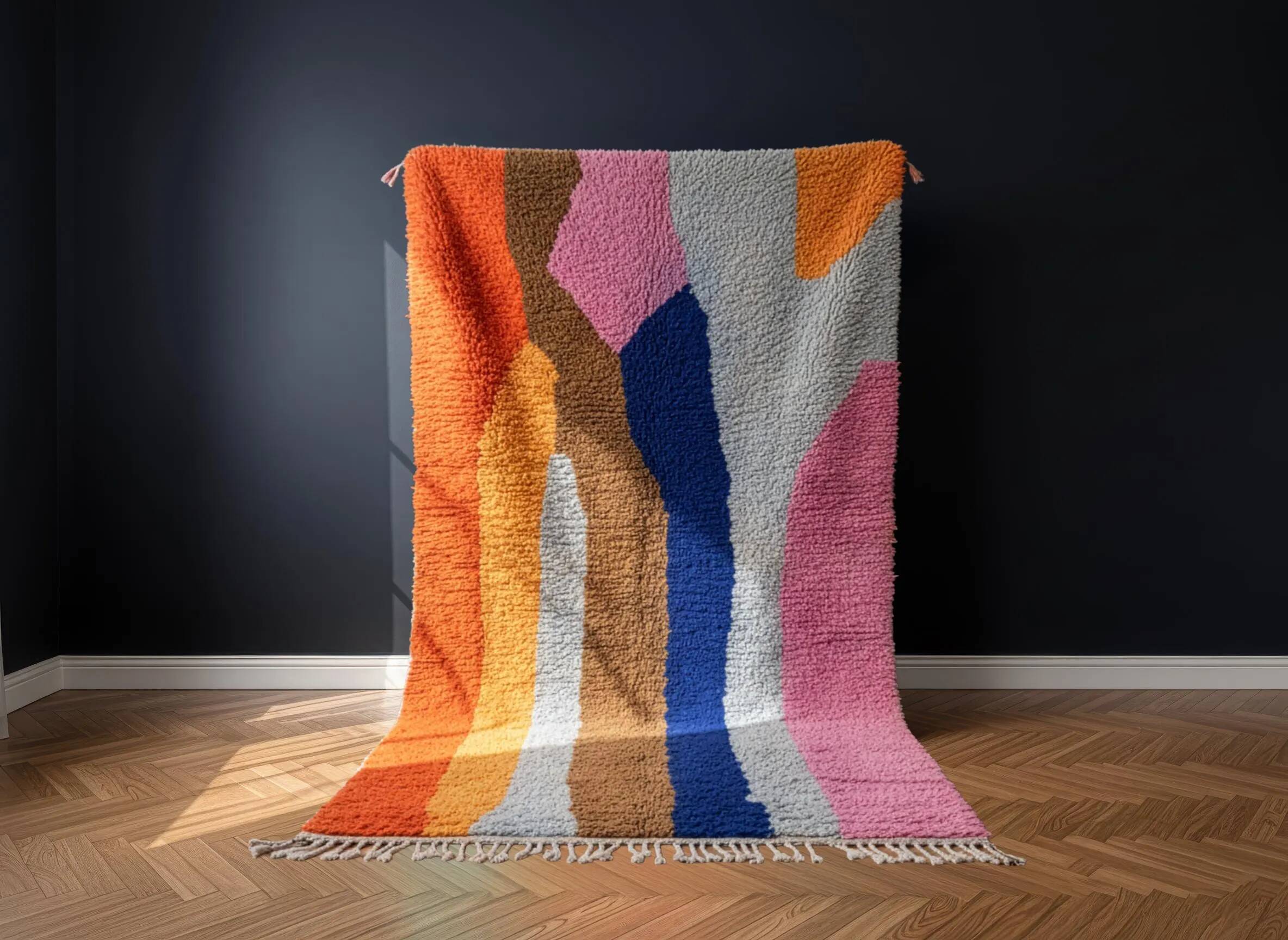 Traditional wool rug Morocco 2.5 x 1.5 m