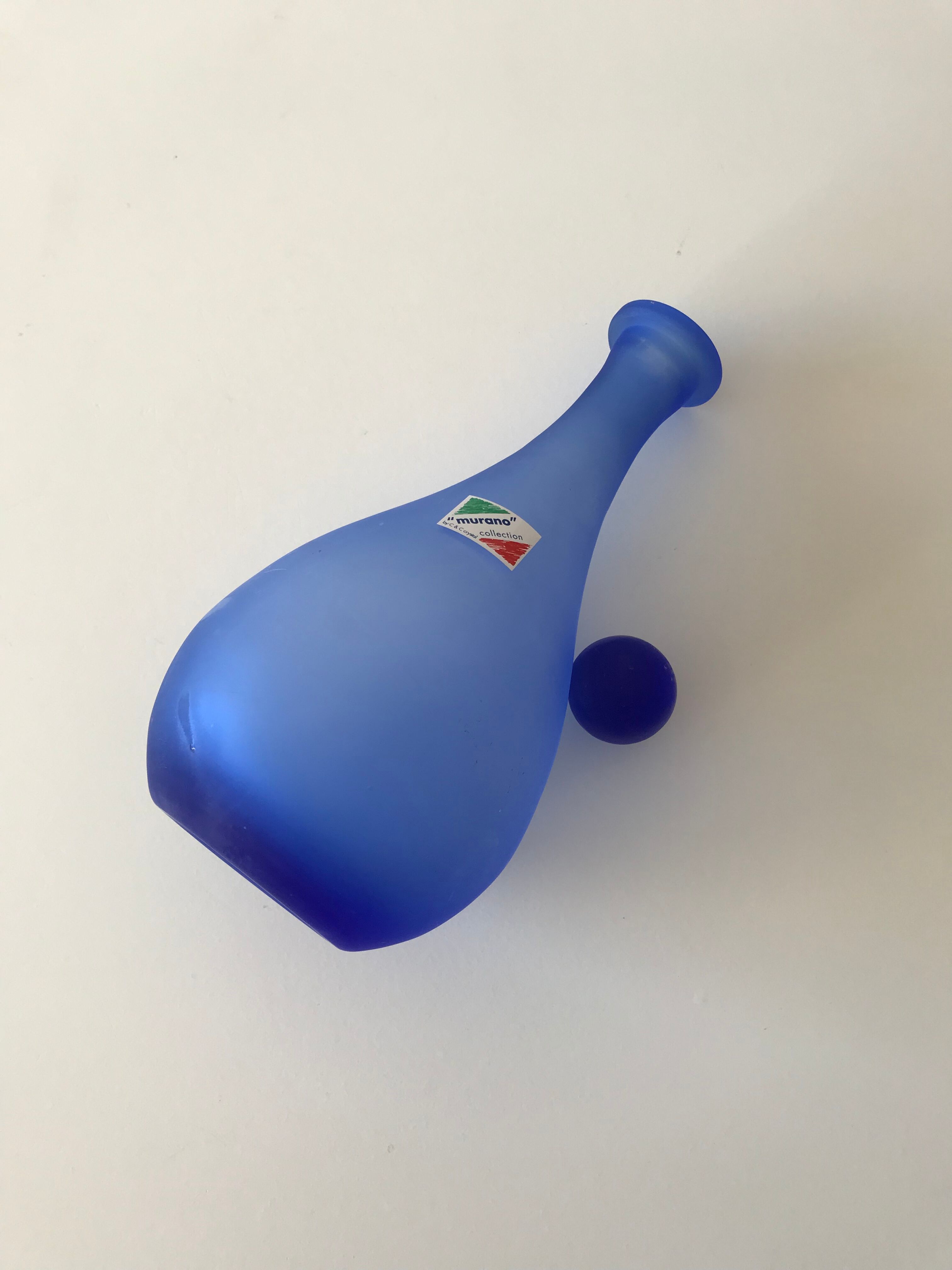 Flacon bleu Murano