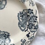 8 deep ironware plates "Les Violettes" Salins