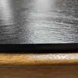 Table basse vintage 1970" bois ardoise