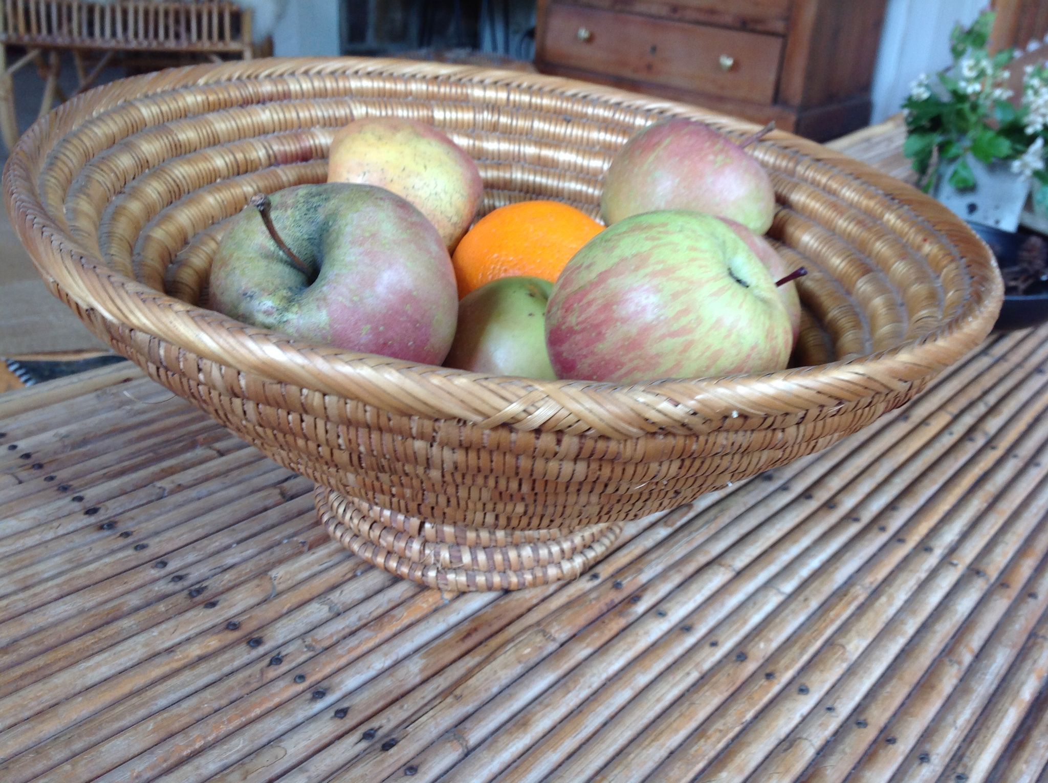 Corbeille en paille