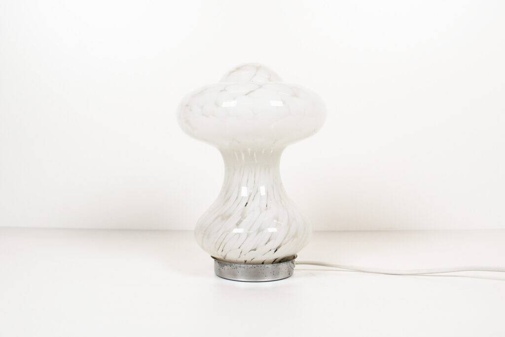 Vintage 'Mushroom' Murano glass table lamp by Mazzega