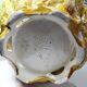 Important antique cache-pot in Onnaing barbotine "Pumpkin" from the early 20th century.