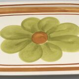 Vintage rectangular earthenware dish, Monaco model by SALINS