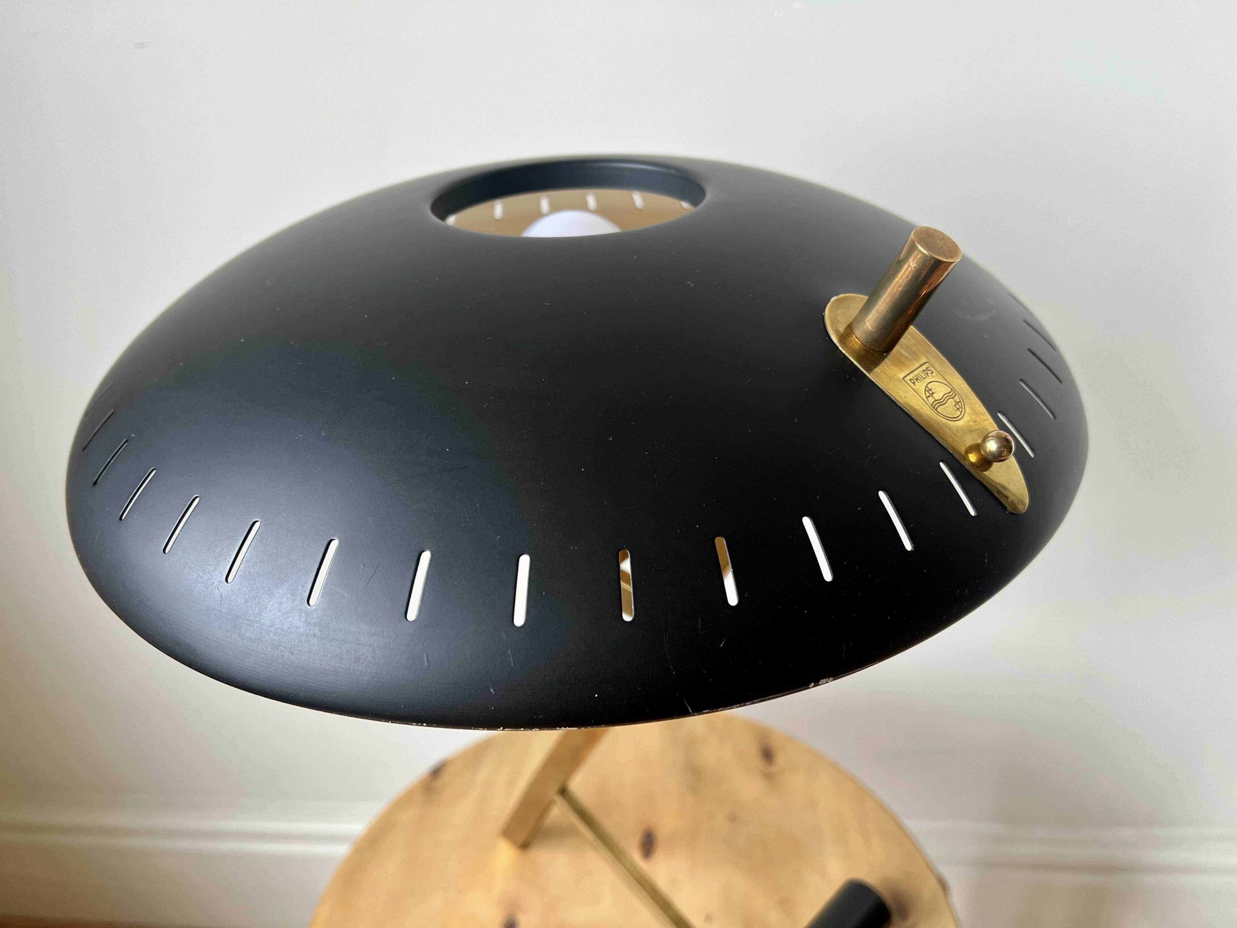 Vintage mid century Decora Z Lamp by Louis Kalff for Philips, Belgium, 1950