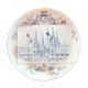 Lens plate Sarreguemines World's Fair 1900: Ceramics, Glassworks
