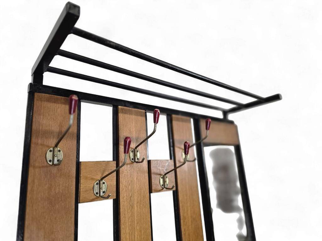 Porte-manteau vintage haut sur pied / porte-manteau de sol