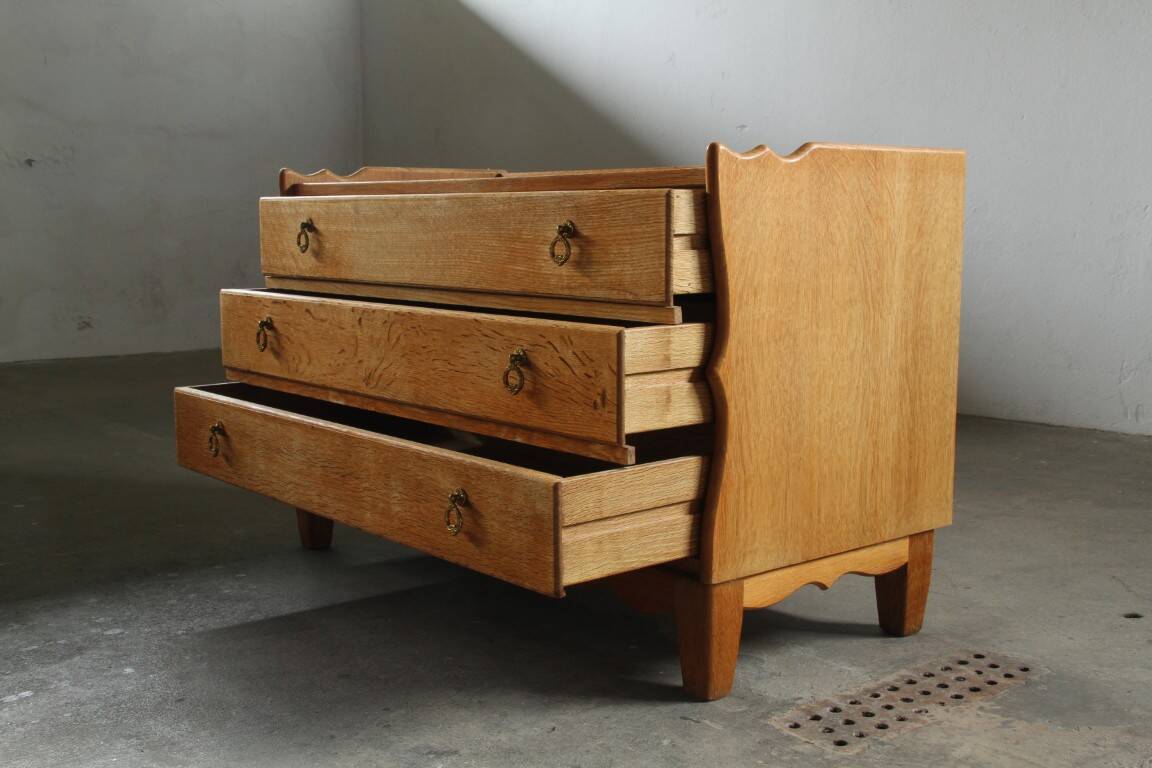 Vintage Danish modern oak dresser attributed to Kjærnulf, 1960s
