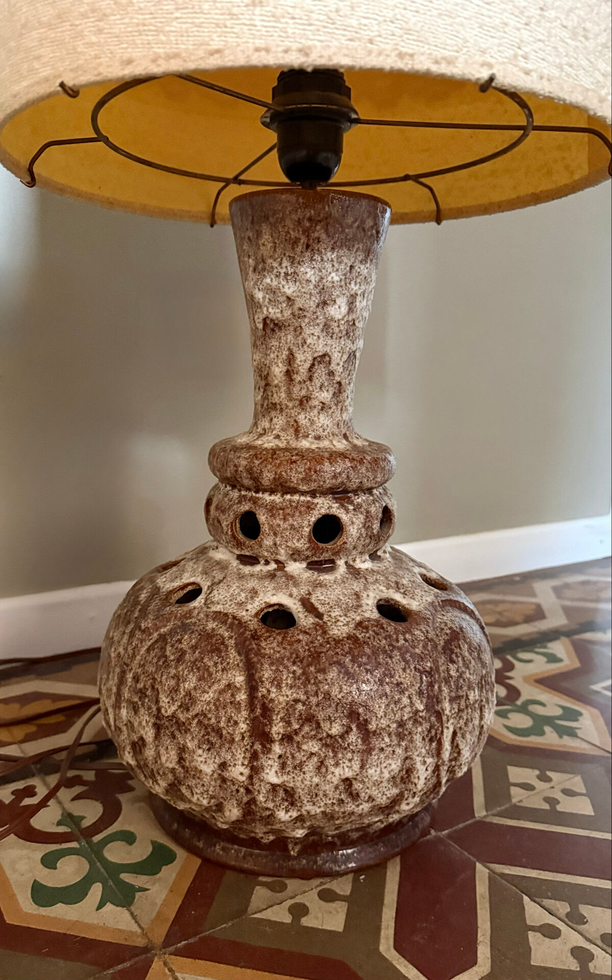 Grande Lampe Vintage 1970 – Céramique