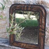 Louis Philippe style mirror 38 x 31 wood and stuccuse