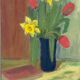 Original Swedish Oil On Panel – “Spring Bouquet” By K Lundquist – Vintage & Framed