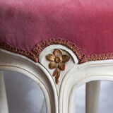 Louis XVI velvet stool