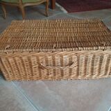 Antique wicker trunk