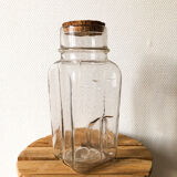 Glass pot and cork