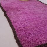 Vintage purple moroccan rug 134x272 cm - Berber rug - Wool rug handmade