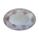 Oval porcelain dish earth of iron decoration Floreal dp 08822131