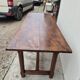 19th century solid walnut Burgundy farmhouse table with two drawers - 1m82