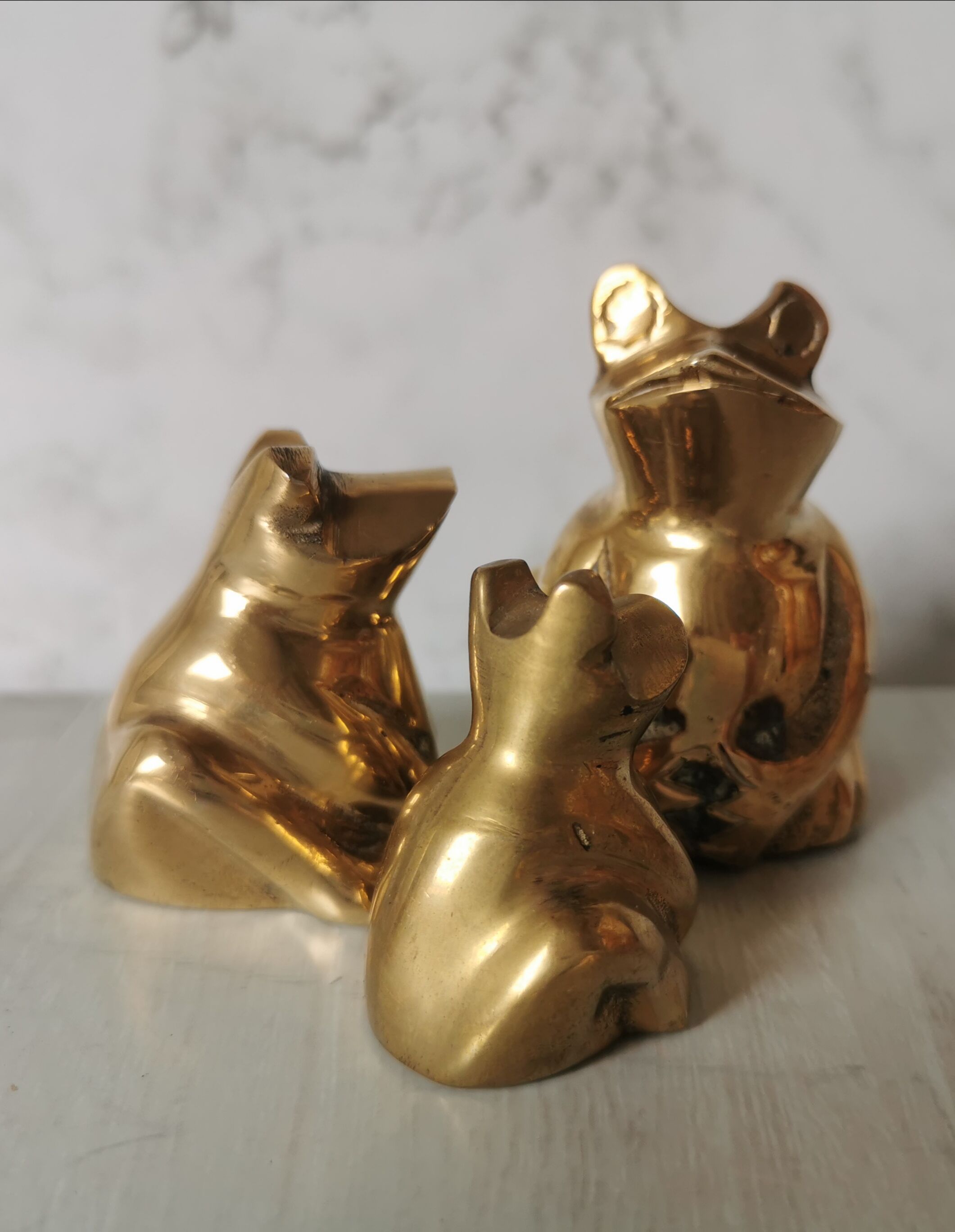 Brass frogs