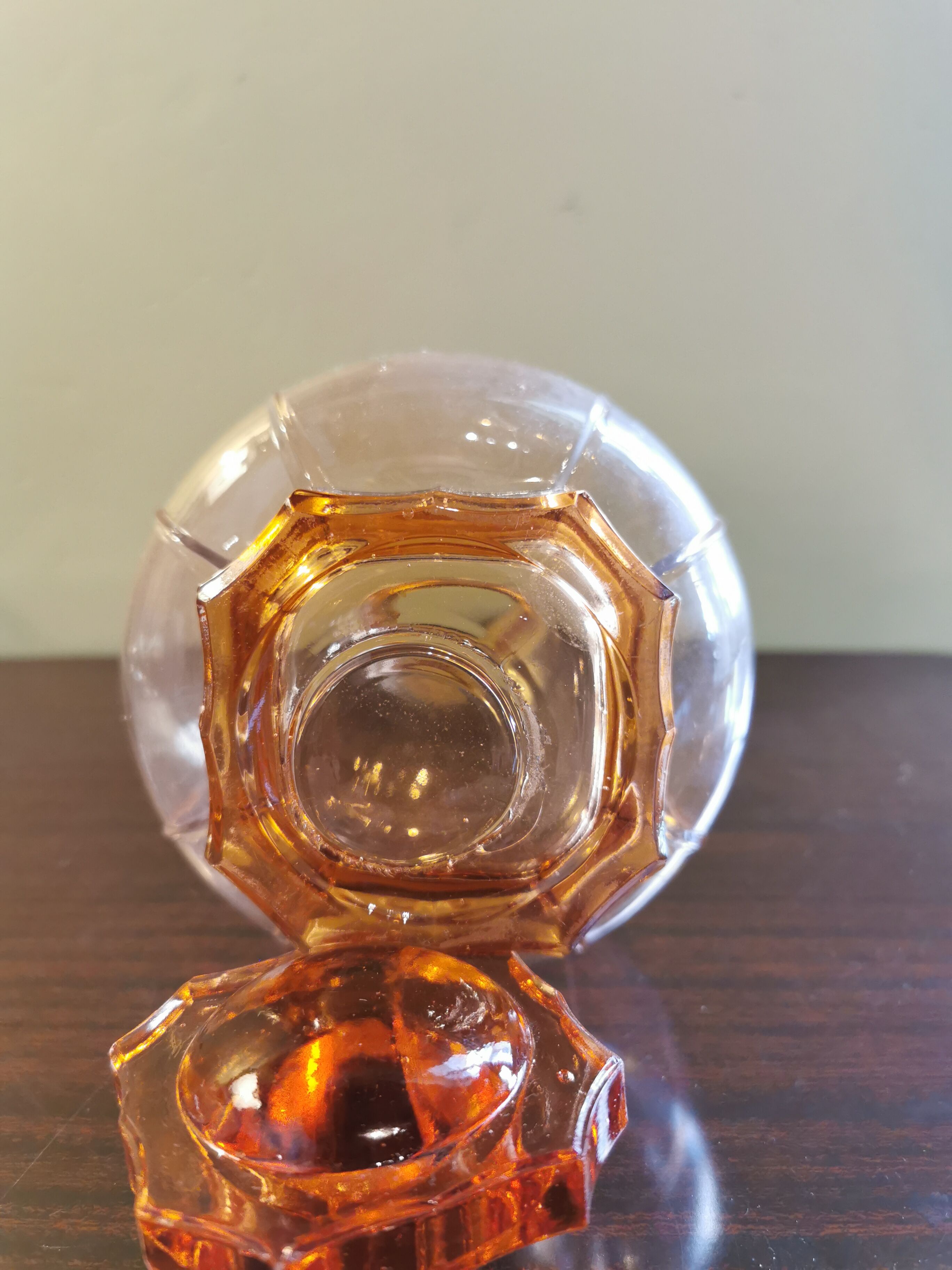 Carafe art deco orange